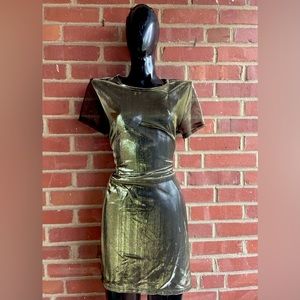 Beautiful gold sheer dress/cover